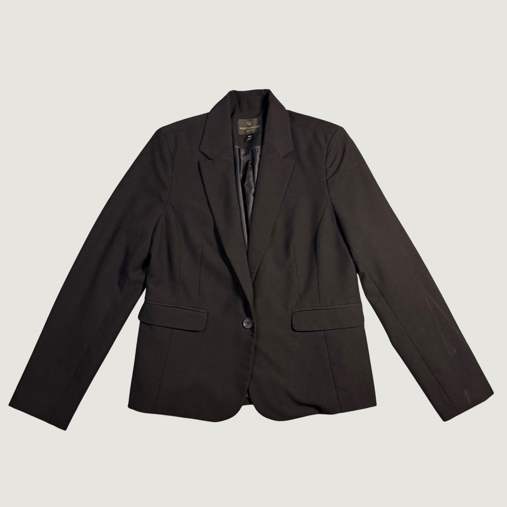 Worthington Blazer Womens PM Black Excellent Rayon Blend